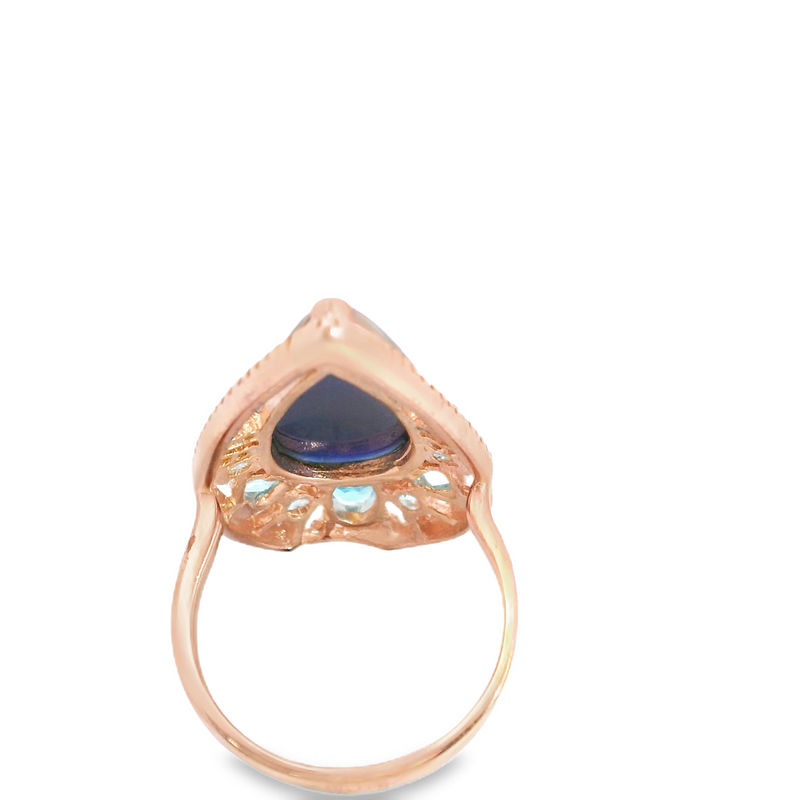 Rose Gold Plated Gemstone Ring