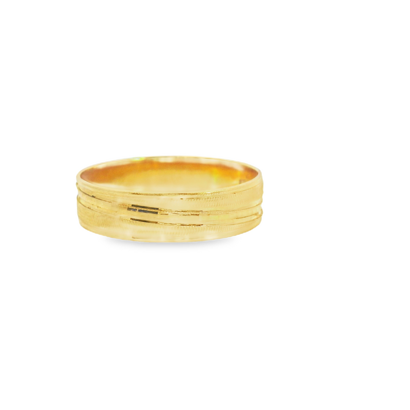 22K GOLD BAND 5.25MM SIZE 8.75