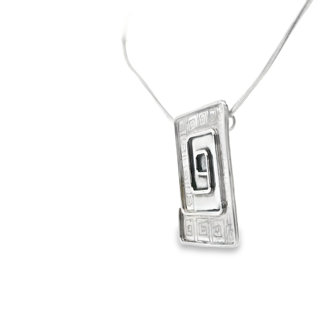 Sterling Silver Greek Key Necklace