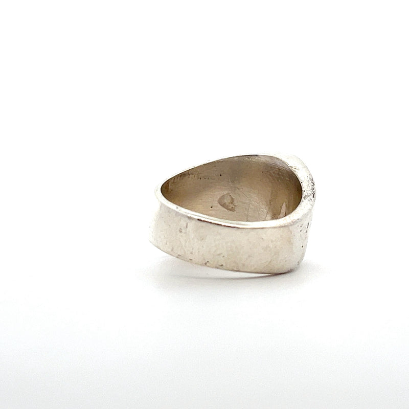 Sterling Silver Concave Wave Ring