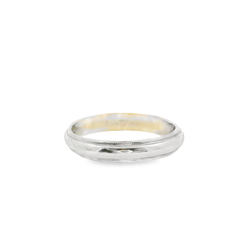 14K WG Wedding Band