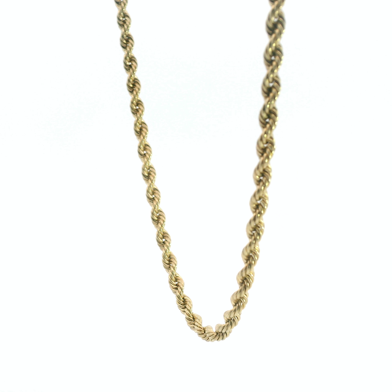 14K YG 18" Rope Chain