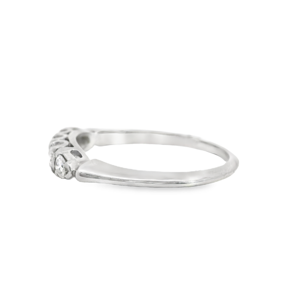 18K WG Diamond Wedding Band