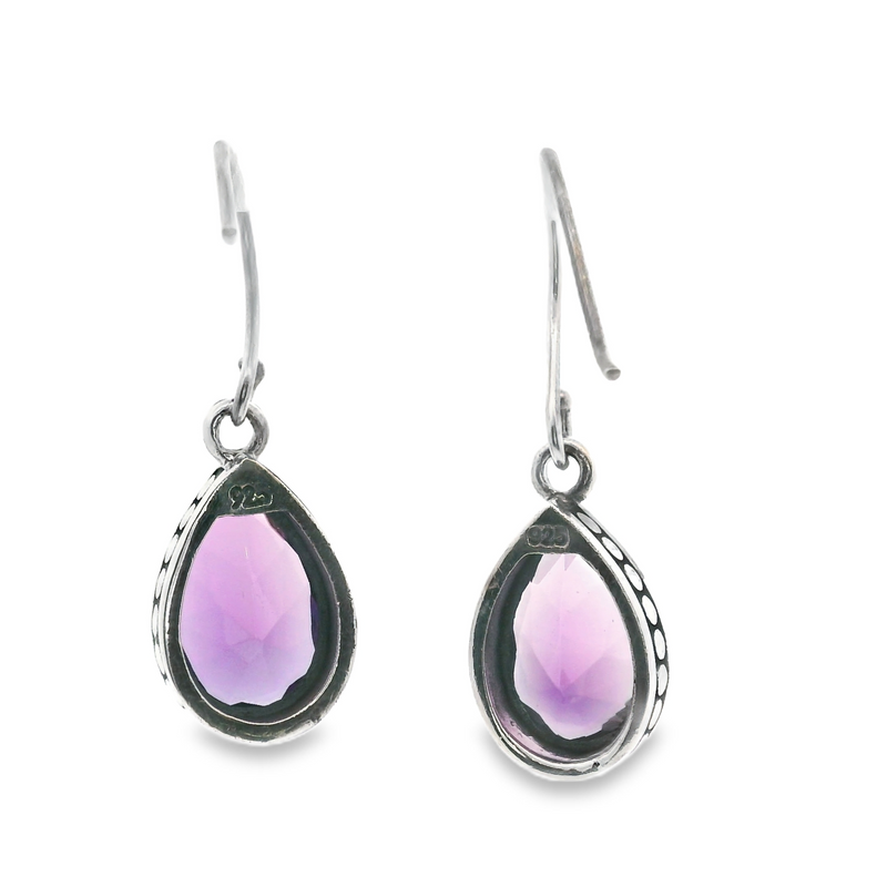 Sterling Silver Amethyst Earrings