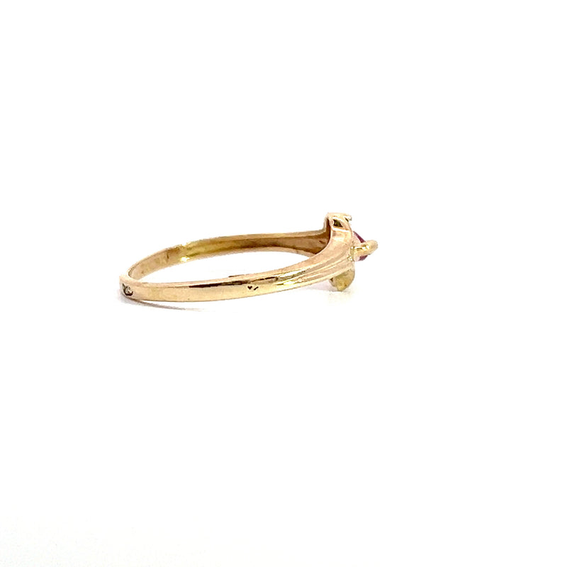 14K YG Ruby Ring