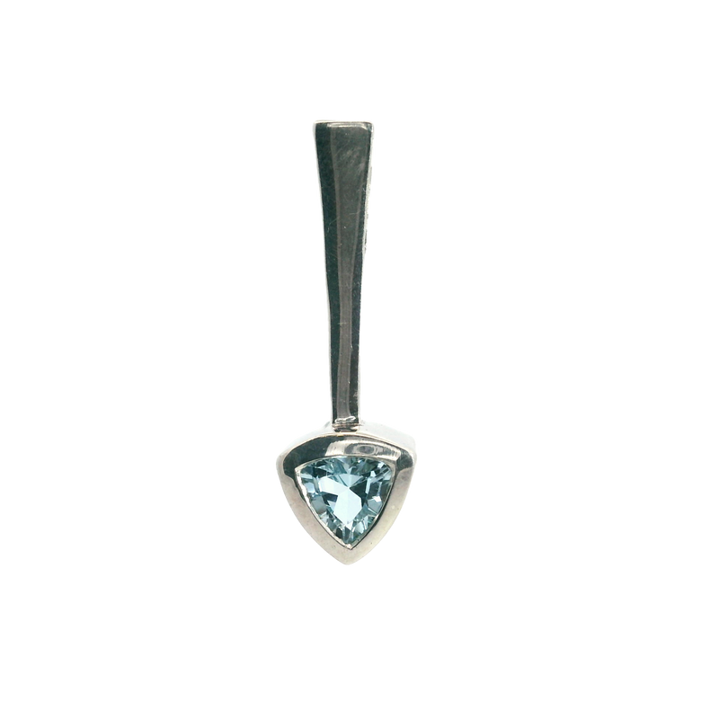 Sterling Silver Blue Topaz Pendant