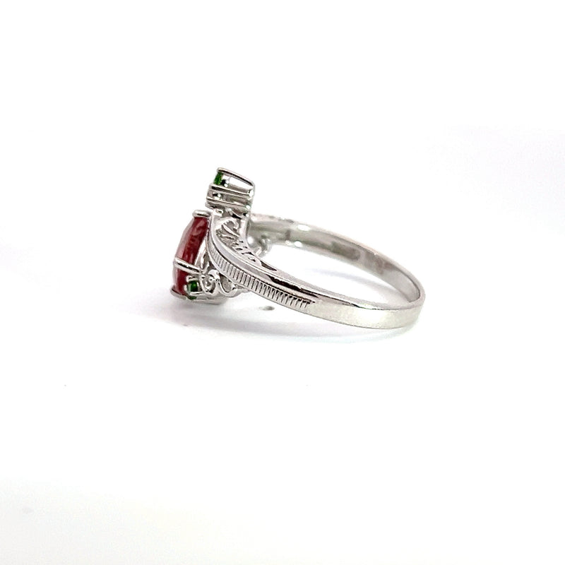 Sterling Silver Pink Tourmaline Ring