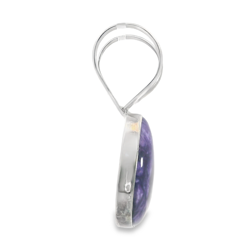 Sterling Silver Sugelite Pendant