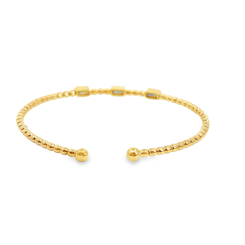10K YG Diamond Bangle Bracelet