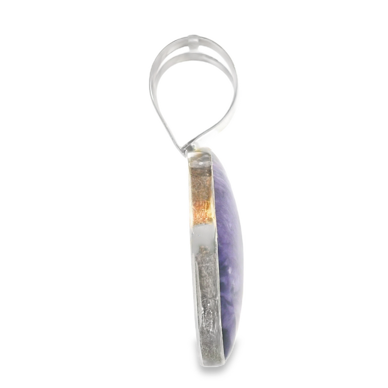 Sterling Silver Sugelite Pendant