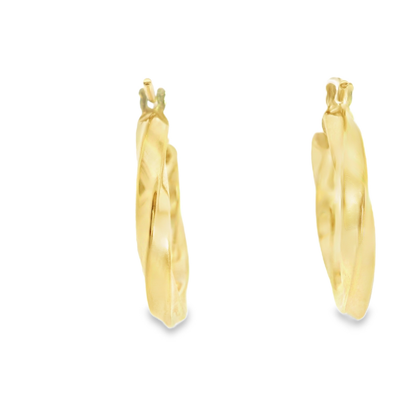 14K YG Hoop Earings
