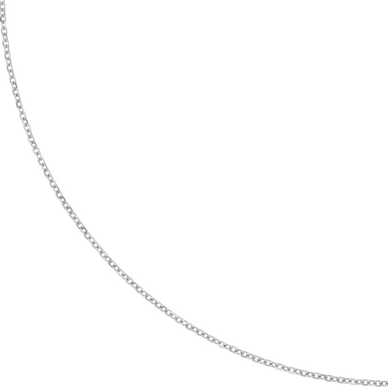 10K WG Diamond Cut Cable Chain 16"