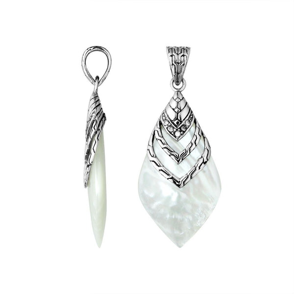 Sterling Silver Mother of Pearl Pendant