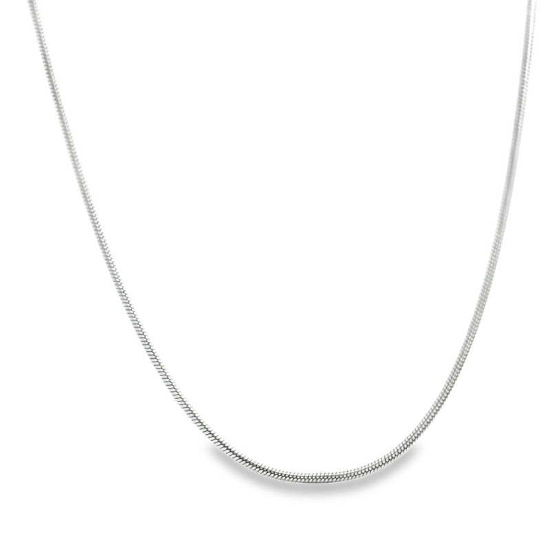 Sterling Silver 18" Snake Chain