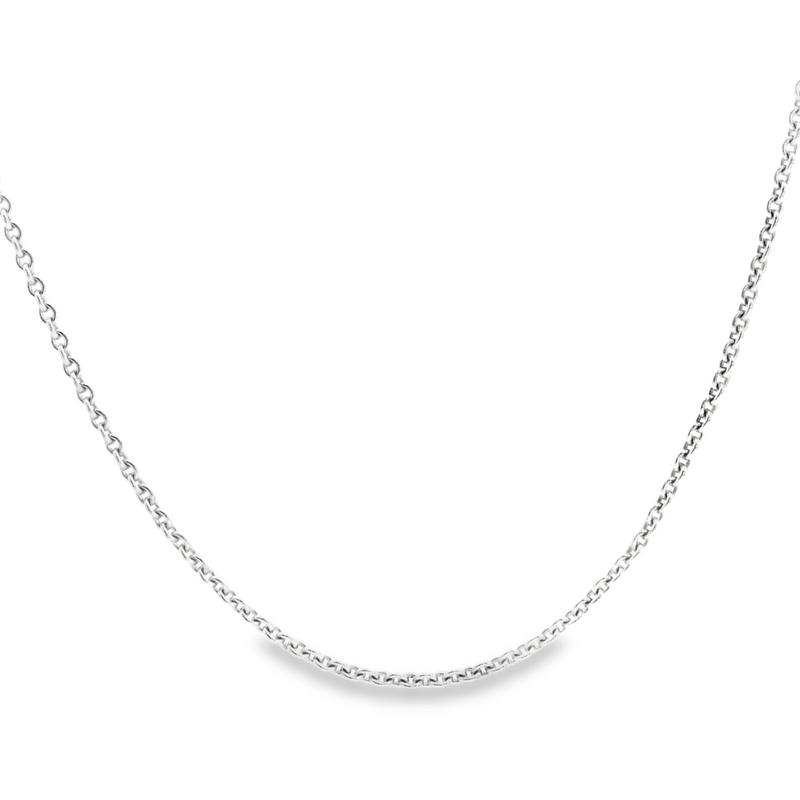 14K WG Cable Chain