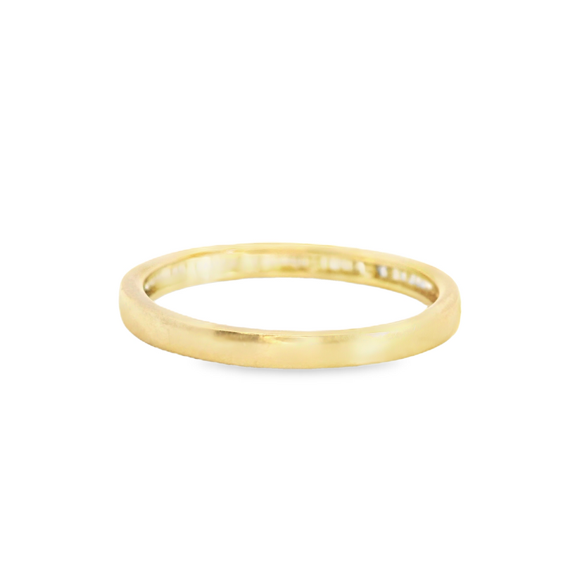 14K YG Diamond Band