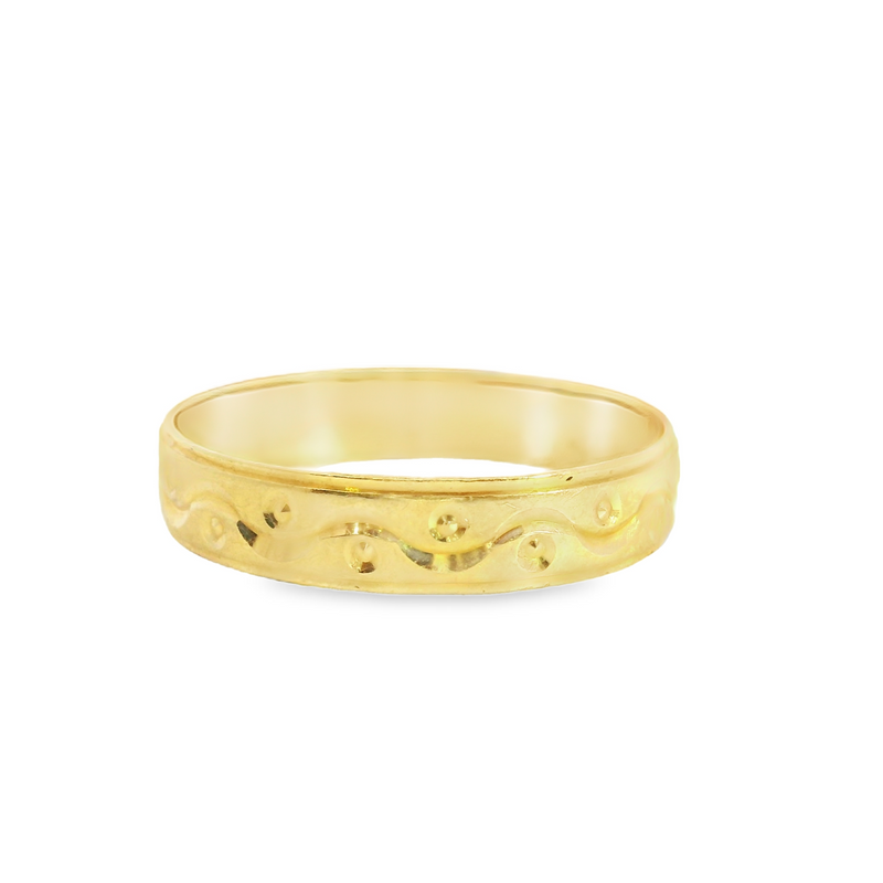 22K GOLD BAND 4.25MM SIZE 9.25