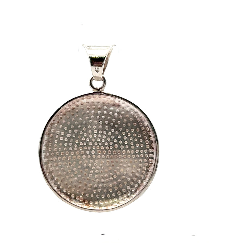 Sterling Silver Disc Pendant