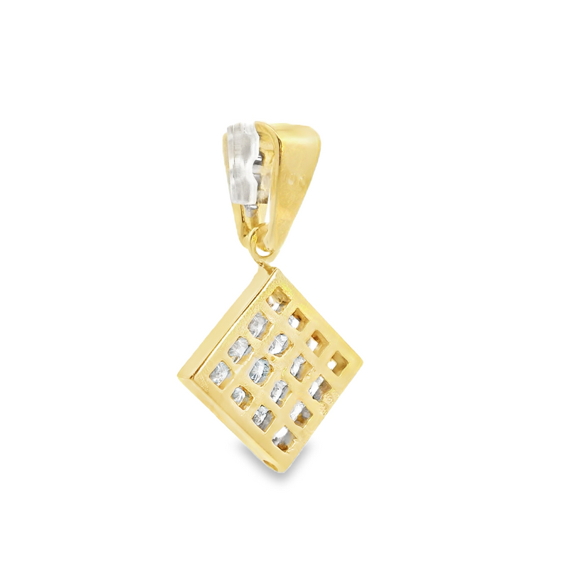 18K YG Diamond Pendant