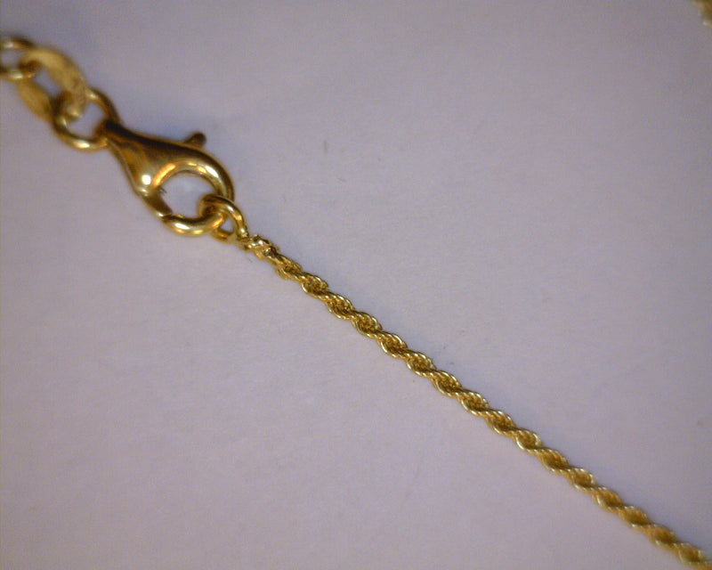 18K YG CHAIN 16" 3.5 GRAMS