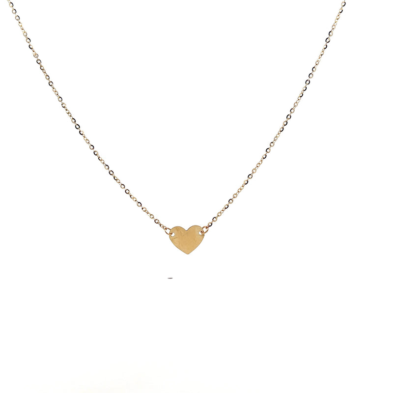 10K YG Heart Necklace