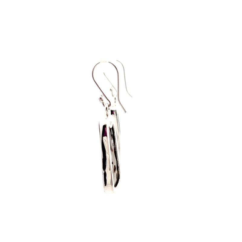 Sterling Silver Abalone Dangle Earrings