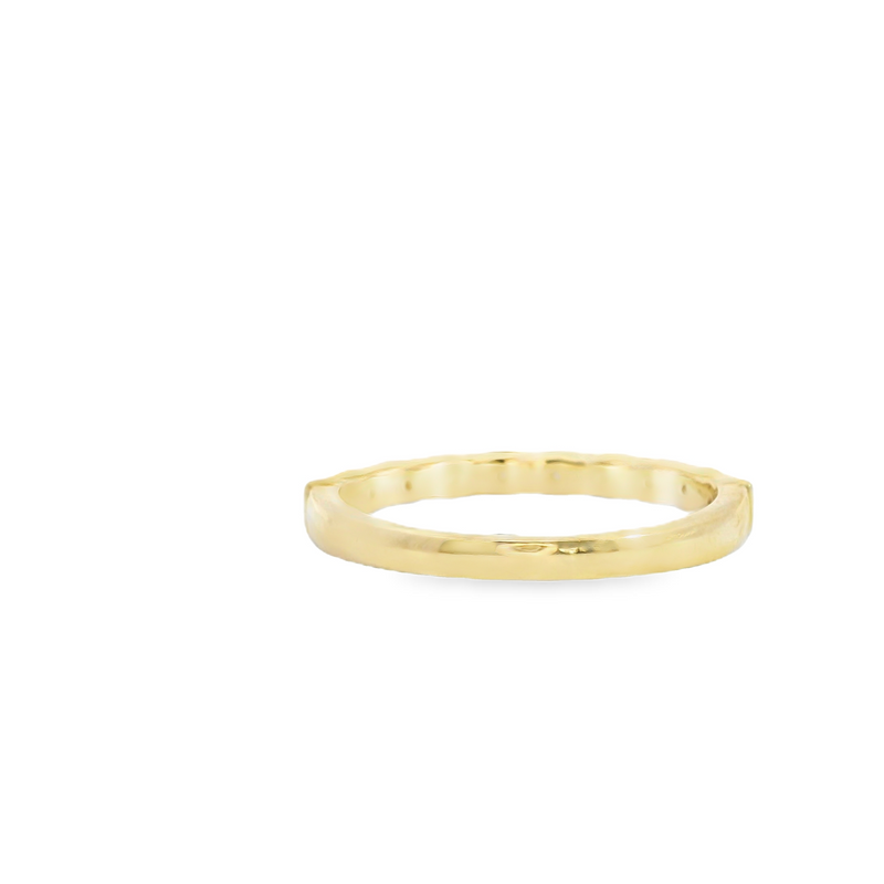 14K YG Diamond Band