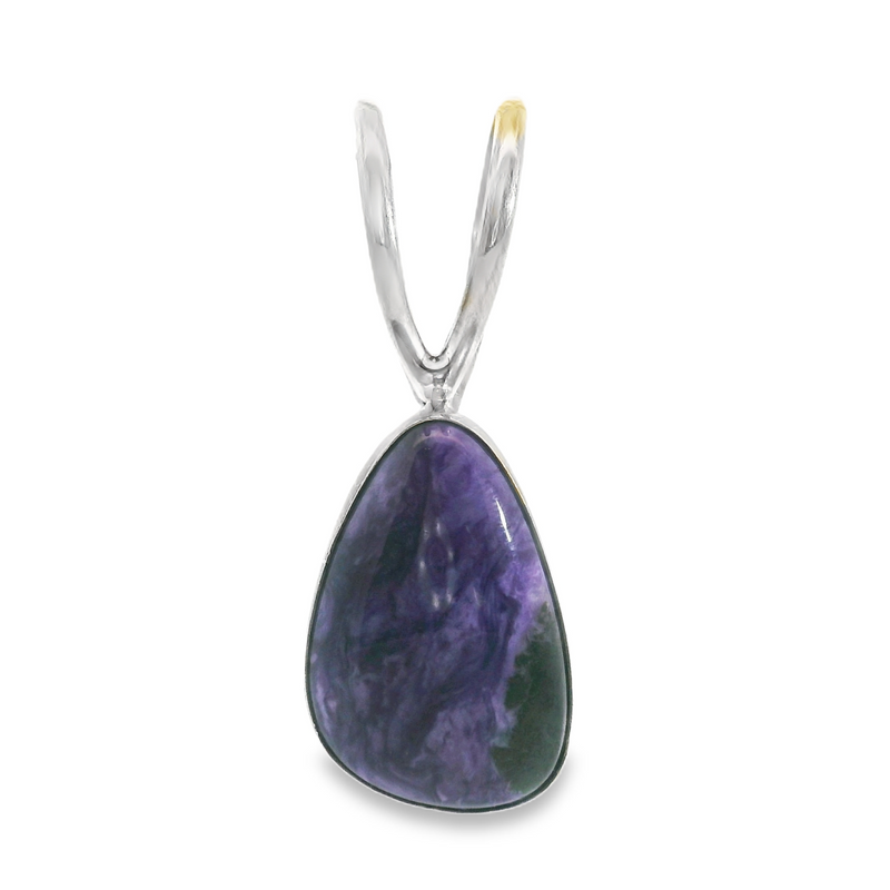 Sterling Silver Sugelite Pendant