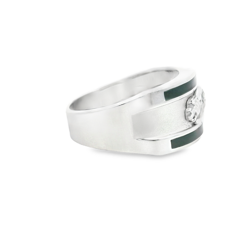 14K WG ONYX/DIAMOND RING