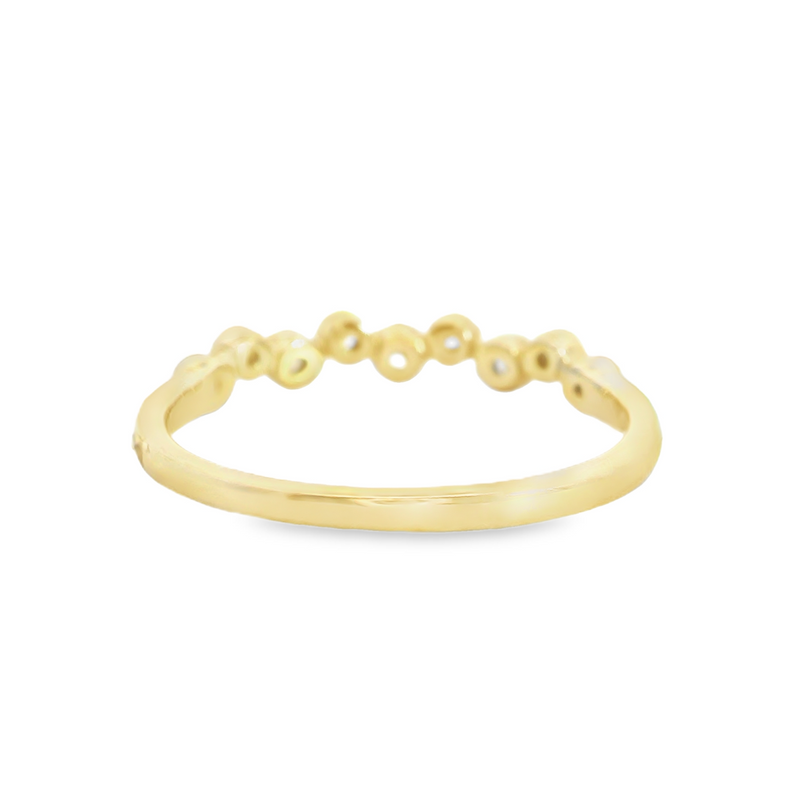 10K YG Diamond Band