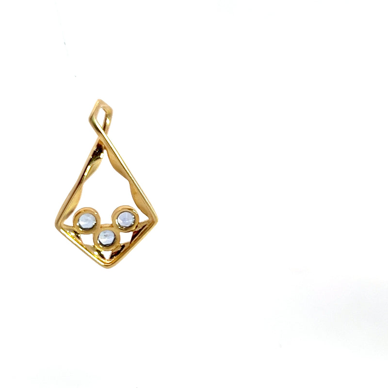 14K YG Sapphire Pendant