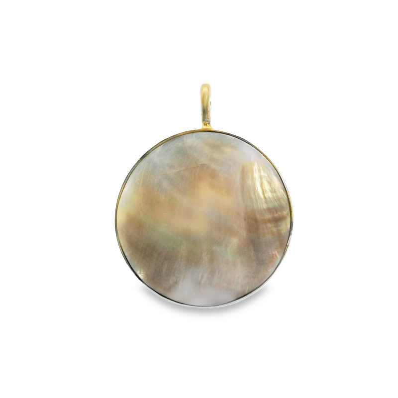 14K YG Blister Pearl Pendant