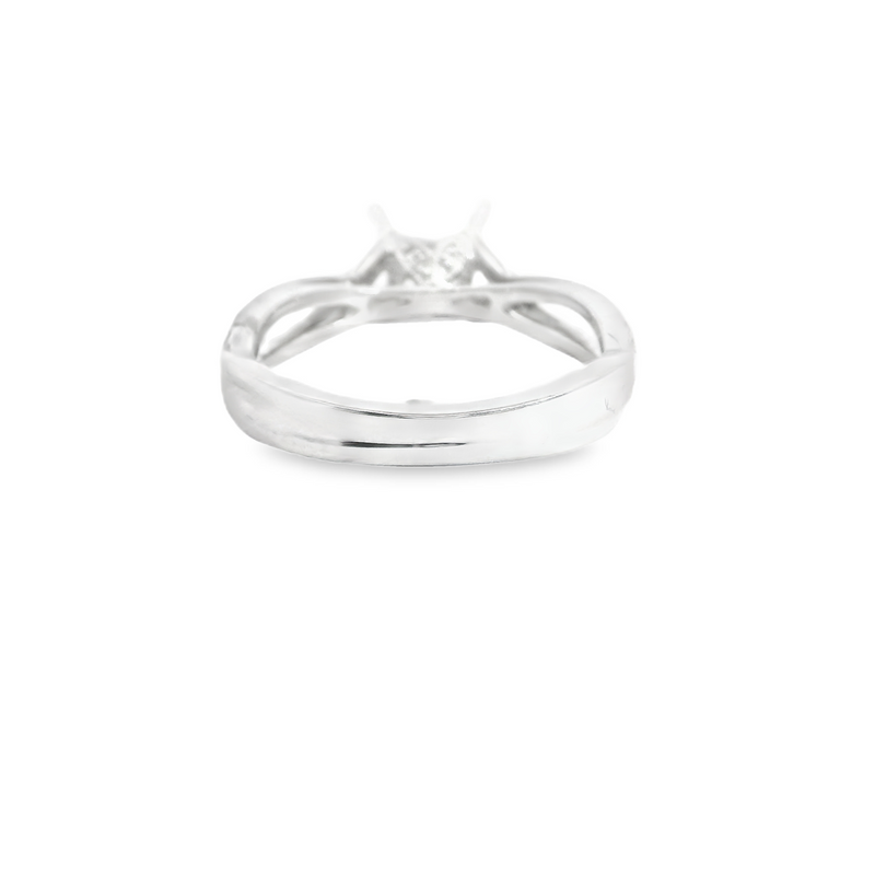14K WG DIAMOND TWIST MOUNT