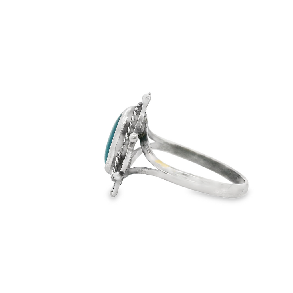 Sterling Silver Blue Stone Ring