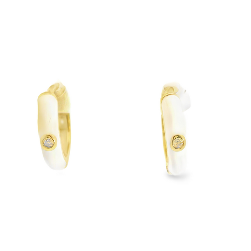 Gold Plated Huggie Earrings