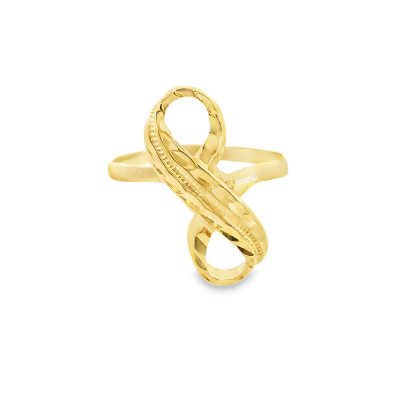14K YG Infiniti Style Ring