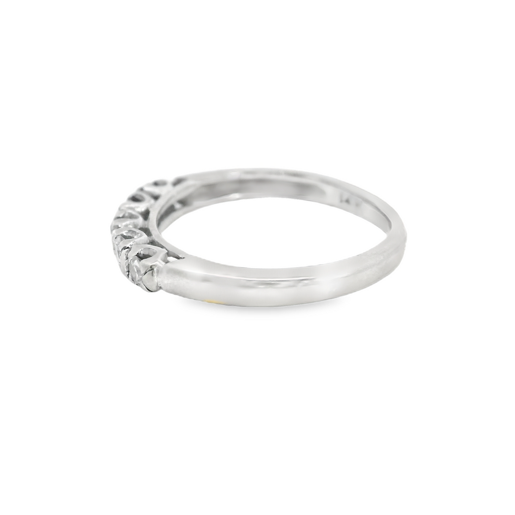 14K WG 5 Stone Diamond Band