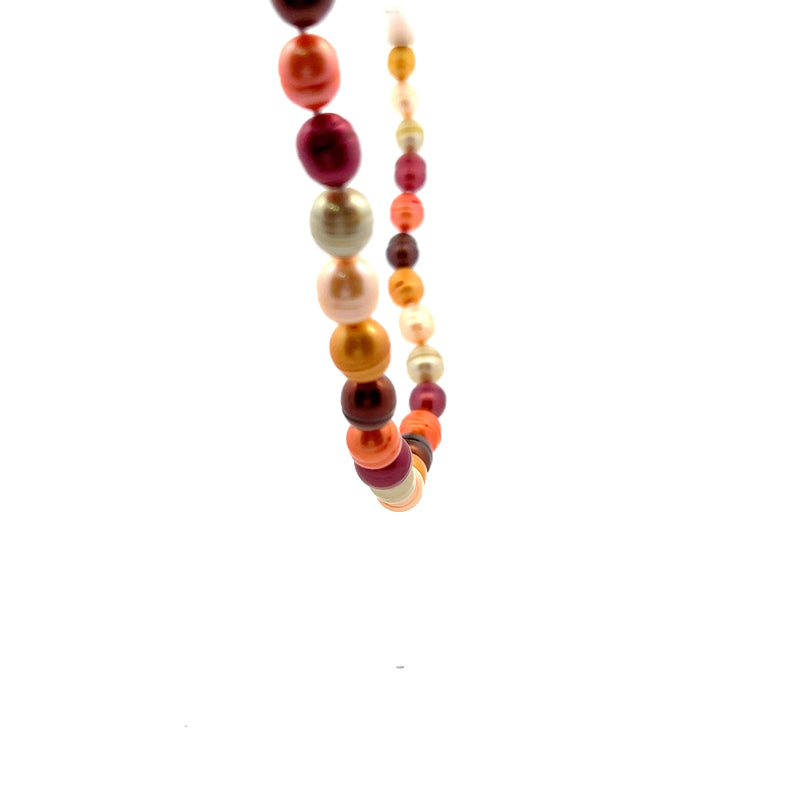 18" Dyed Freshwater Pearl Strand Multi Color