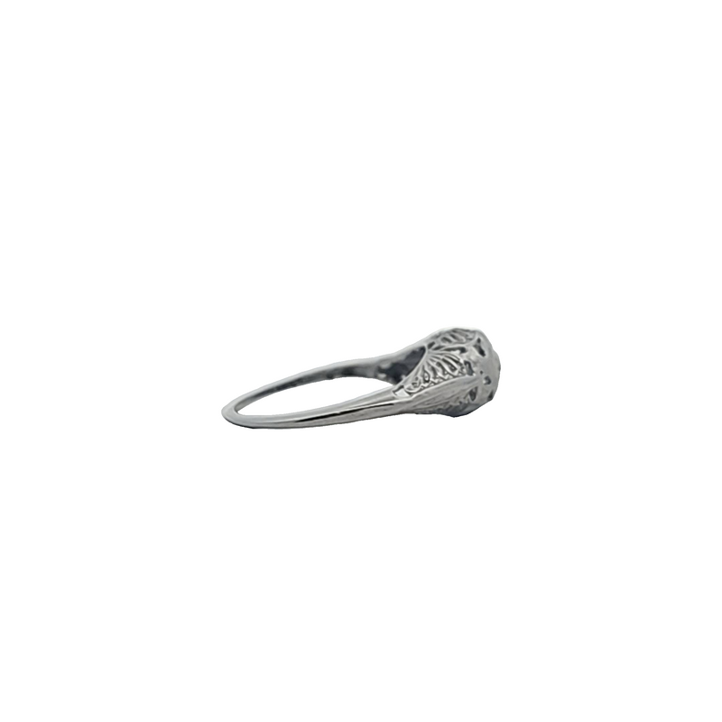 18K WG Vintage Diamond Ring
