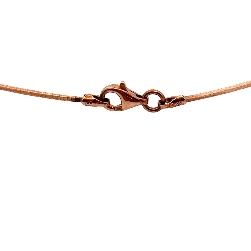 Rose Gold Plated SS Square Snake Chain