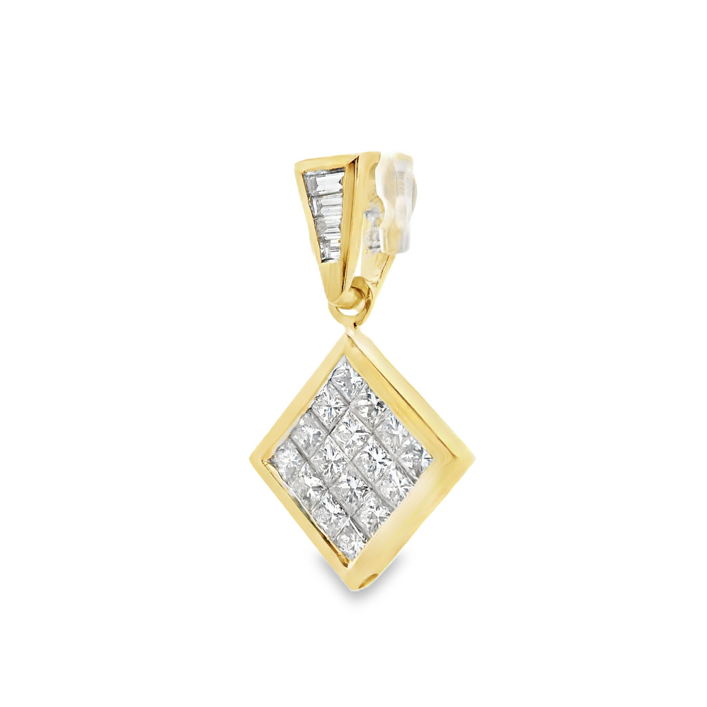 18K YG Diamond Pendant