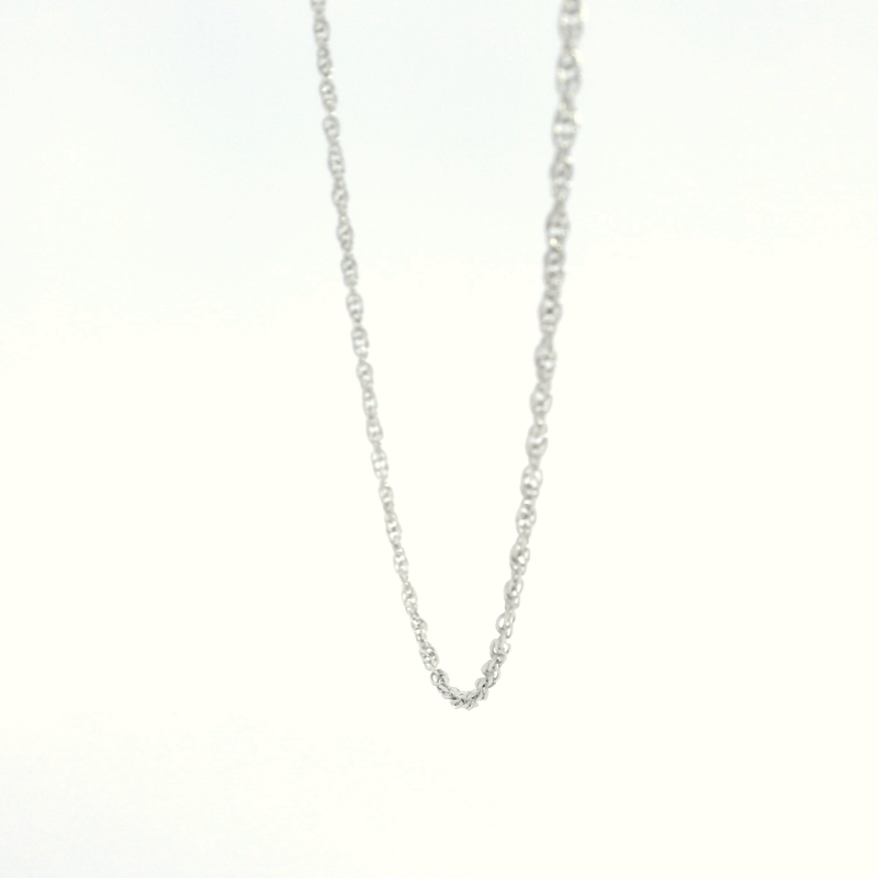 14K WG Loose Rope Chain
