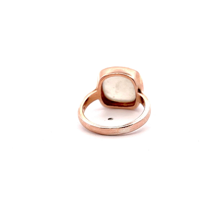 Rose Gold Plated Moonstone Ring