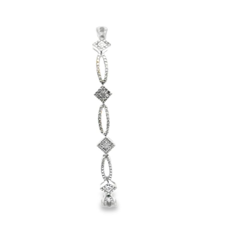 Sterling Silver Diamond Tennis Bracelet