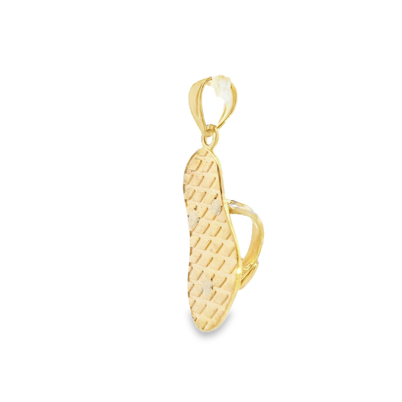 14K Tri Color Flip Flop