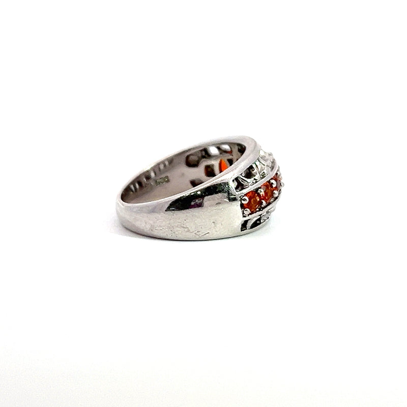 Sterling Silver Spessartite Garnet Ring