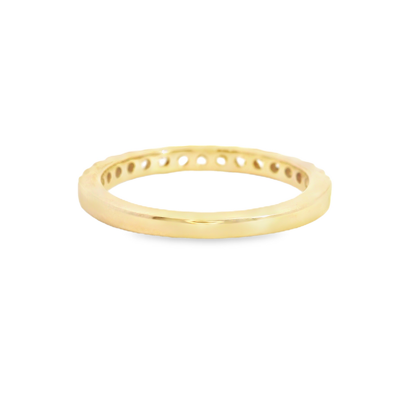14K YG Diamond Band