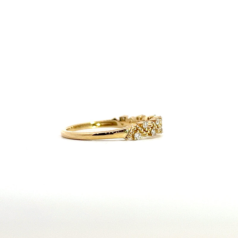 14K YG Diamond Band 0.14 CT TW