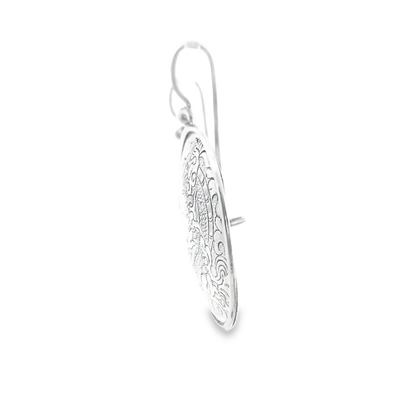 Silpada Etched Asian Dragon Earrings