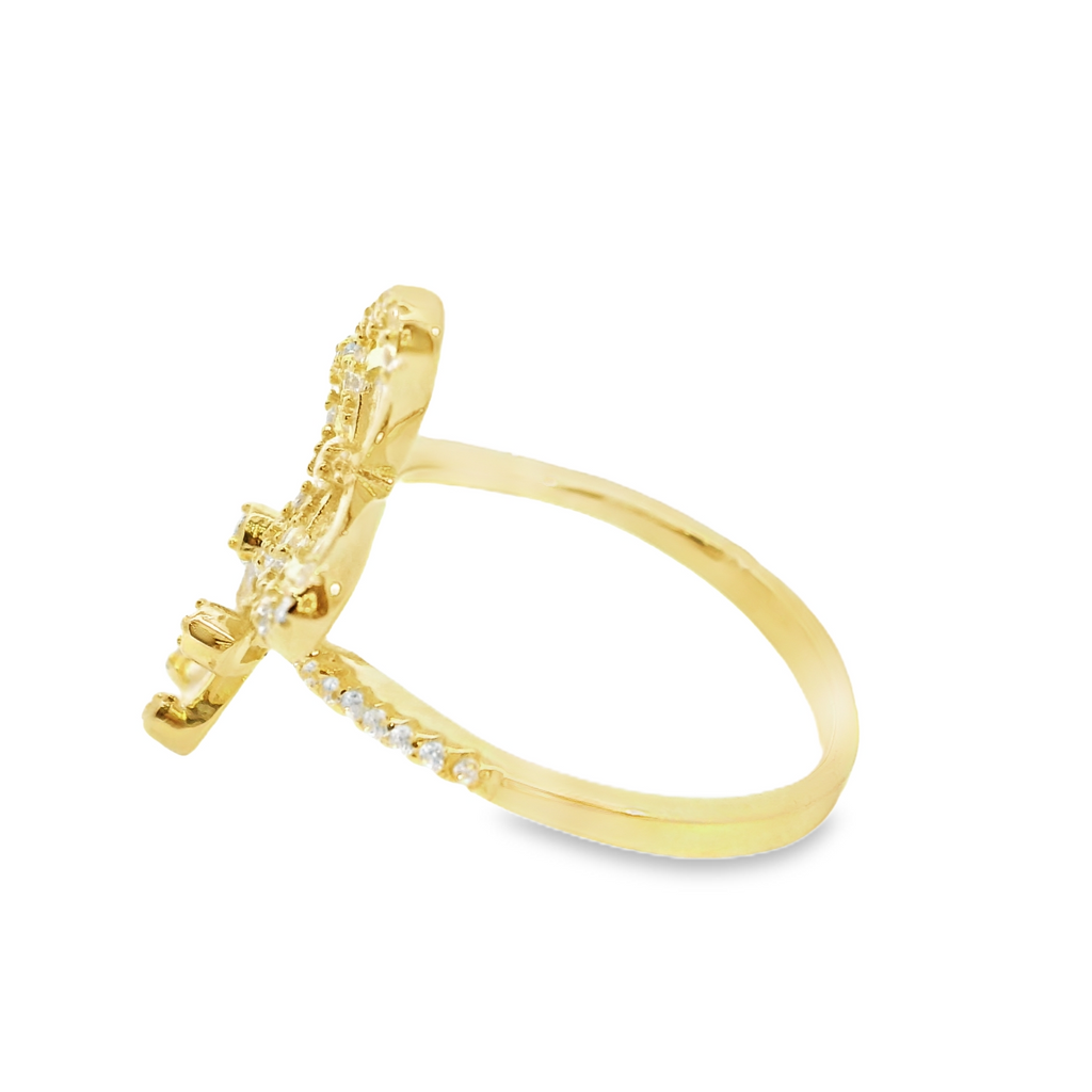 Gold Plated CZ Ring
